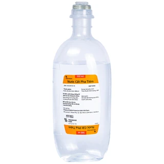 Nước Cất Pha Tiêm Fresenius Kabi làm dung môi để hòa chất tiêm (20 chai x 500ml)