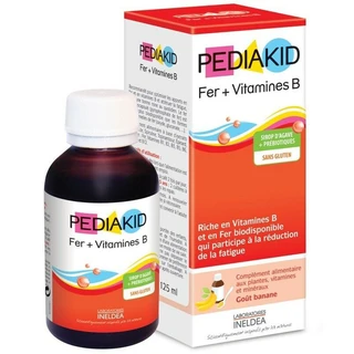 Siro giúp giảm mệt mỏi Pediakid Fer + Vitamines B (125ml)