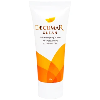 Gel rửa mặt ngừa mụn Decumar Clean sạch khuẩn mụn, duy trì độ ẩm cho da (50g)