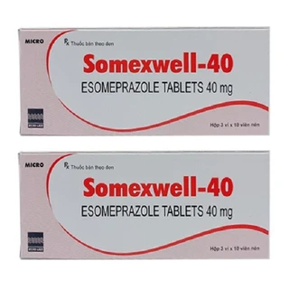 Thuốc Somexwell-40mg Micro điều trị trào ngược dạ dày (3 vỉ x 10 viên)