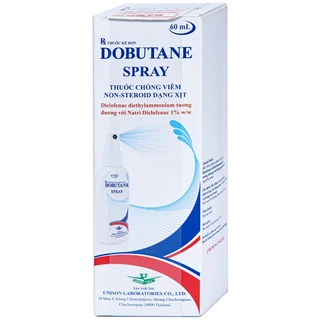 Xịt Dobutane Spray Unison giảm đau, chống viêm trong bệnh lý cơ xương và khớp (60ml)