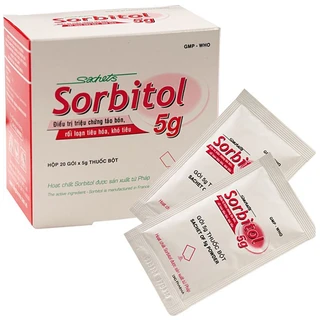 Thuốc bột Sorbitol 5g DHG điều trị triệu chứng táo bón, rối loạn tiêu hóa (20 gói x 5g)