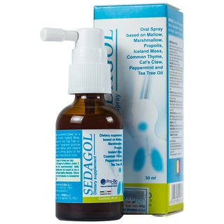 Chai xịt họng hỗ trợ bảo vệ vùng họng, giảm ho, viêm họng, làm sạch họng Sedagol (30ml)