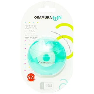 Chỉ nha khoa Okamura Asahi làm sạch mảng bám thức ăn dư thừa trong kẽ răng (40m)