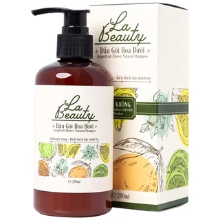 Dầu gội hoa bưởi La Beauty giảm gãy rụng, kích thích dày mượt tóc, loại bỏ nhờn, ngăn nấm và gàu (250ml)
