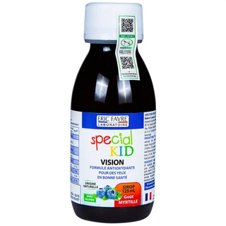 Siro giúp tăng cường thị lực cho mắt, phòng ngừa cận thị cho trẻ Special Kid Vision hương việt quất (125ml)