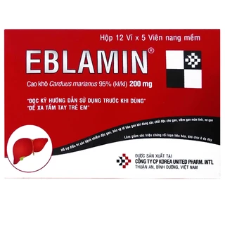 Thuốc Eblamin Korea United hỗ trợ điều trị viêm gan, xơ gan (12 vỉ x 5 viên)