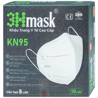 Khẩu trang Vĩnh Tiến KN95 3HMASK (10 cái)