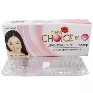 Viên uống tránh thai khẩn cấp New Choice Izzi-Fem 1.5mg Nam Hà tránh thụ thai trong vòng 72 giờ (1 vỉ x 1 viên)
