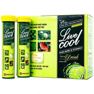 Viên sủi hương chanh hỗ trợ giải độc mát gan Livecool (16 viên)