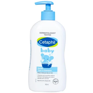 Sữa tắm gội em bé Cetaphil Baby Gentle Wash and Shampoo dịu nhẹ (400ml)