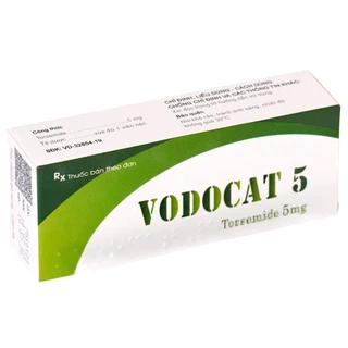 Thuốc Vodocat 5 Usarichpharm điều trị bệnh cao huyết áp, suy tim sung huyết (3 vỉ x 10 viên)