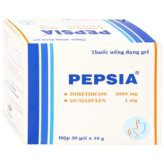 Thuốc uống dạng gel Pepsia OPV điều trị triệu chứng đầy hơi, ợ nóng, ợ chua (30 gói x 10g)