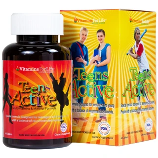 Viên uống bổ sung vitamin và khoáng chất cho thanh thiếu niên Teens Active Vitamins For Life (60 viên)