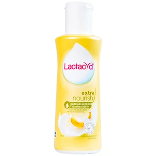 Dung dịch vệ sinh phụ nữ Lactacyd Extra Nouris hỗ trợ làm sạch nhẹ nhàng vùng kín, ngăn nhiễm khuẩn (150ml)