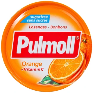 Kẹo Ngậm Không Đường Vị Cam Và Vitamin C Pulmoll (45g)