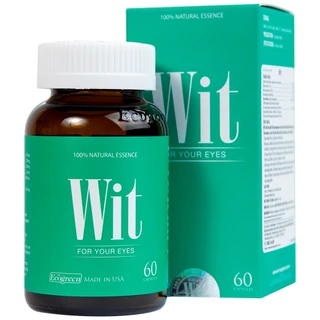 Viên uống tăng cường thị lực giảm mờ và nhòe mắt WIT For Your Eyes (60 viên)