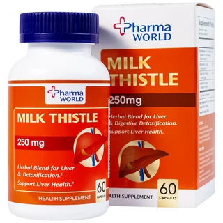 Viên uống hỗ trợ giải độc gan, giúp bảo vệ gan Milk Thistle Pharma World (60 viên)