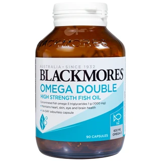 Viên hỗ trợ cho tim, mắt và da Blackmores Omega Double High Strength Fish Oil (90 viên)