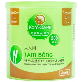 Tăm bông KamiCare vệ sinh tai, mũi (200 que)