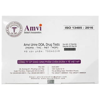 Que thử ma túy 5 chân Amvi Urine Doa Drug Tests (mdma-thc-met-ket-mop) (15 cái)