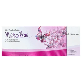 Thuốc Mercilon Organon hỗ trợ tránh thai (1 vỉ x 21 viên)