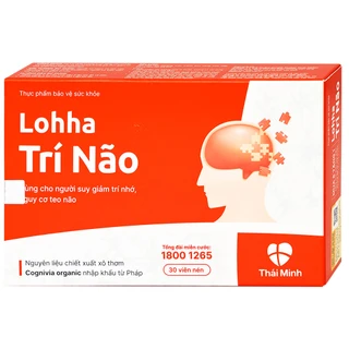 Viên uống hỗ trợ tăng cường hoạt động của trí não Lohha Trí Não (3 vỉ x 10 viên)