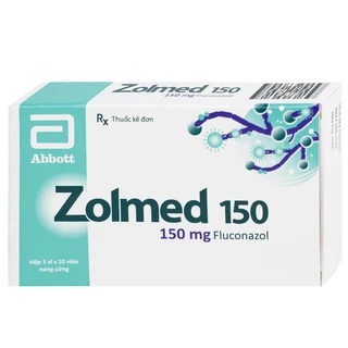 Thuốc Zolmed 150 Abbott điều trị các bệnh nhiễm nấm, dự phòng nhiễm nấm (1 vỉ x 10 viên)