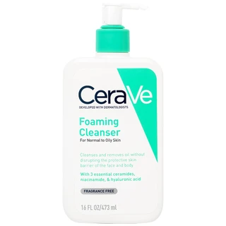 Sữa rửa mặt dành cho da dầu Cerave Foaming Cleanser 473ml