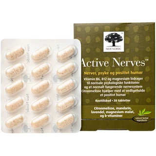Viên uống hỗ trợ giảm mệt mỏi New Nordic Active Nerves New Nordic (30 viên)