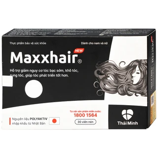 Viên uống hỗ trợ mọc tóc Maxxhair New Thái Minh (3 vỉ x 10 viên)
