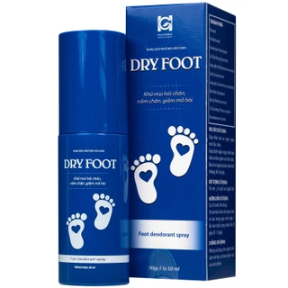 Xịt khử mùi Dry foot HGSG 50ml giúp khử mùi và ngăn ngừa hôi chân, nấm chân, giảm mồ hôi