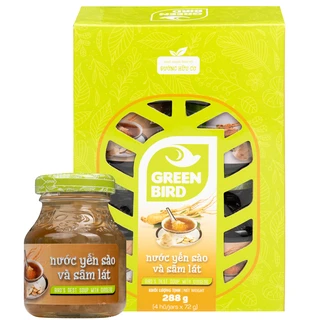 Nước Yến Sào Và Sâm Lát Greenbird (4 hũ x 72g)