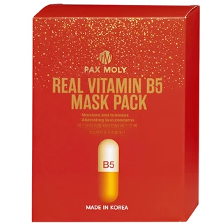 Mặt nạ dưỡng ẩm Pax Moly Real Vitamin B5 Mask Pack 10 miếng (red)