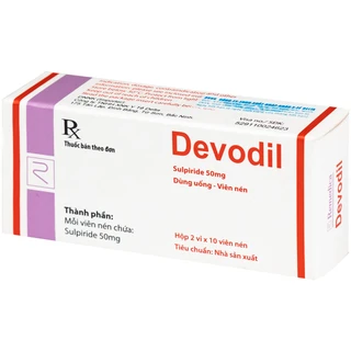 Thuốc Devodil Remedica điều trị ngắn hạn chứng lo âu, rối loạn hành vi nghiêm trọng (2 vỉ x 10 viên)