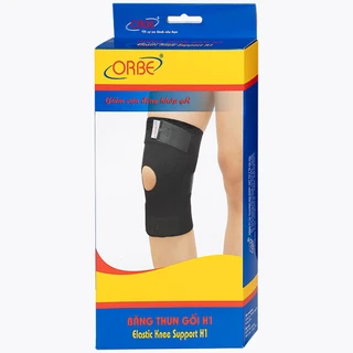 Băng thun gối Orbe h1 màu đen size s/m hỗ trợ vận động khi chơi thể thao