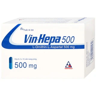 Thuốc Vin-Hepa 500 Vinphaco điều trị các bệnh lý ở gan (6 vỉ x 10 viên)