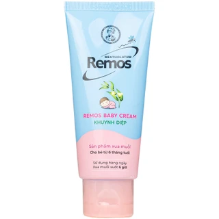 Kem xua muỗi Remos Baby Cream hương khuynh diệp suốt 6 giờ cho bé từ 6 tháng tuổi (70g)