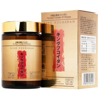 Viên uống giúp tăng đề kháng và trung hòa gốc tự do, giảm tác dụng phụ của hóa chất King Fucoidan Jpanwell (120 viên)