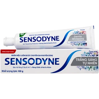 Kem đánh răng Sensodyne Gentle Whitening làm trắng răng tự nhiên, bảo vệ răng ê buốt mỗi ngày (100g)