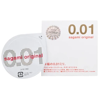 Bao cao su Sagami siêu mỏng, không gây dị ứng, phòng tránh thai và bệnh lây qua đường tình dục (0,01mm - 1 cái)