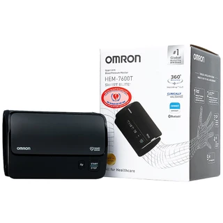 Máy đo huyết áp bắp tay không dây Omron HEM 7600T hỗ trợ đo huyết áp, nhịp tim