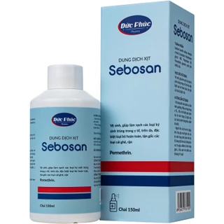 Xịt ngoài da làm sạch ký sinh trùng 150ml Sebosan Đức Phúc