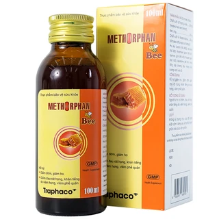 Siro hỗ trợ giảm ho Methorphan Bee Traphaco (100ml)