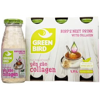 Nước Uống Bổ Dưỡng Yến Sào Collagen Greenbird (6 chai x 185ml)