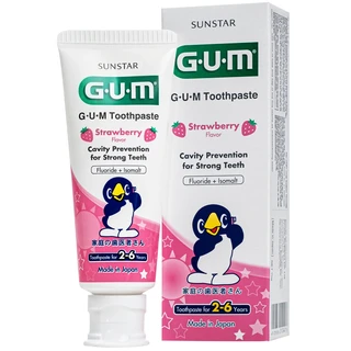 Kem đánh răng Sunstar Gum cho bé 2-6 tuổi, hương dâu 70g