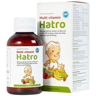 Siro bổ sung các vitamin và kẽm cho trẻ Multi Vitamin Hatro (120ml)