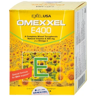 Viên uống hỗ trợ chống oxy hóa, tốt cho da Omexxel E400 (3 vỉ x 10 viên)