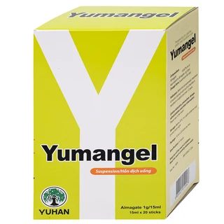 Hỗn dịch uống Yumangel Yuhan kháng acid và cải thiện loét dạ dày - tá tràng (20 gói x 15ml) 