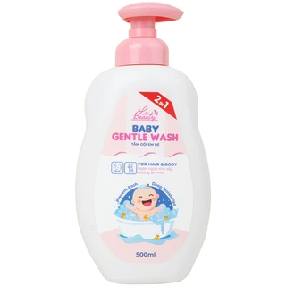 Sữa tắm gội em bé Gentle Wash 500ml La Beauty giảm và ngăn ngừa rôm sảy, hăm da 